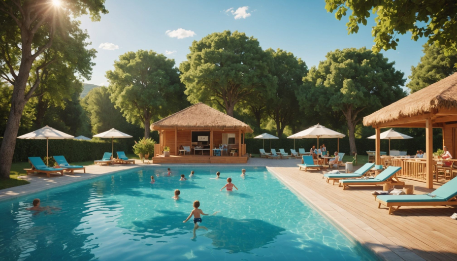 Les meilleur camping avec piscine pour familles au pays basque : harrobia